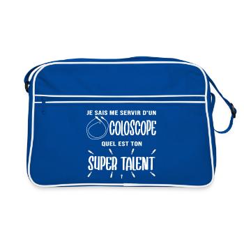 Médecins Coloscope Endoscopie Super Cadeau - Sac Retro - bleu/blanc - Devant