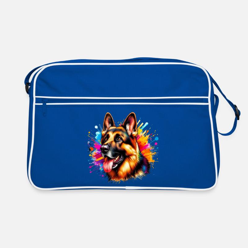 Deutscher Schäferhund Retro Tasche
