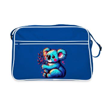 Koala - Retro Bag - blue/white - Front