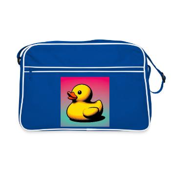 Duckling Duck Duck Duck - Retro Bag - blue/white - Front