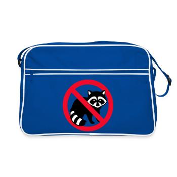 Pas d’emblème de la zone raton laveur - Sac Retro - bleu/blanc - Devant