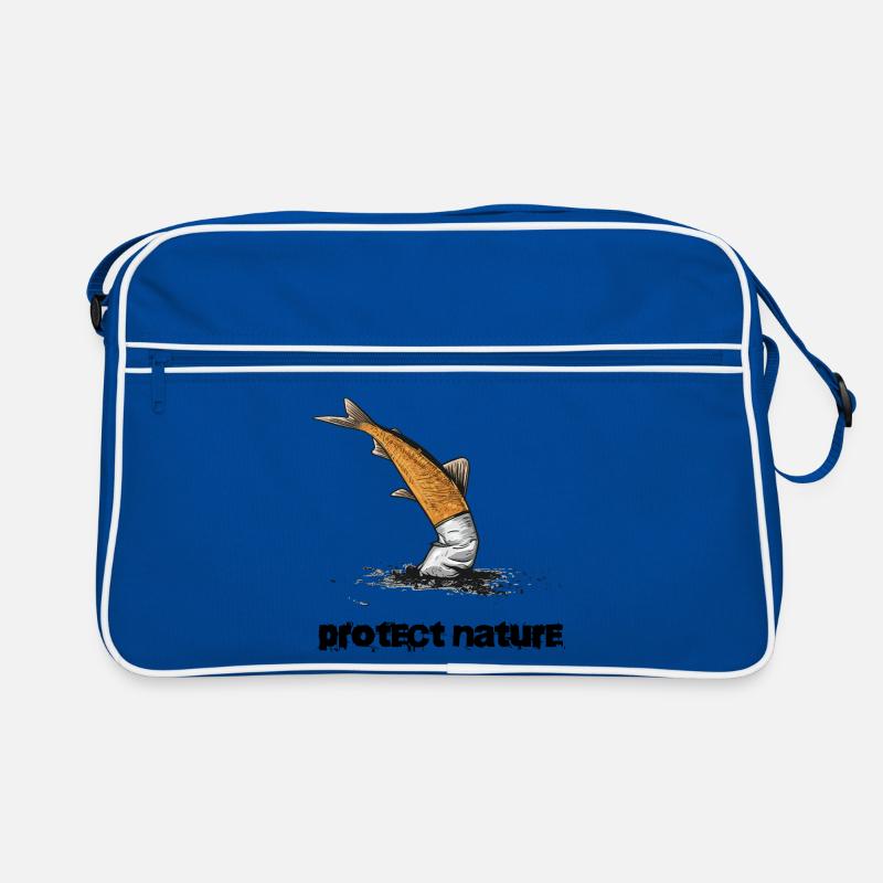 Naturschutz Gewässerschutz Zigarette Retro Tasche