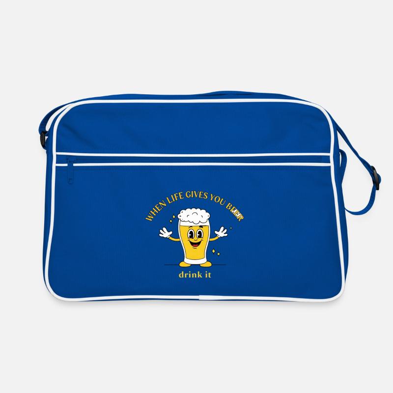 Devise de la bière Devise Cartoon Sac Retro