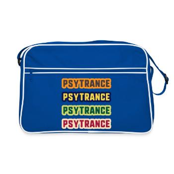 Pile de couleurs Psytrance - Sac Retro - bleu/blanc - Devant