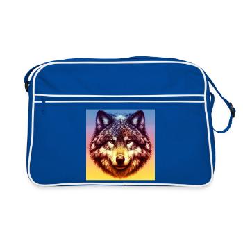 Wolf - Retro Bag - blue/white - Front