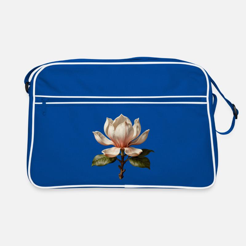 Magnolia Elegant Botanical Illustration Retro Bag