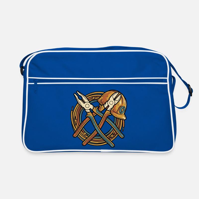 Elektriker-Humor Retro-Arbeitsdesign Retro Tasche