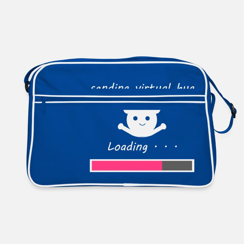 Sende virtuelle Umarmung Retro Tasche