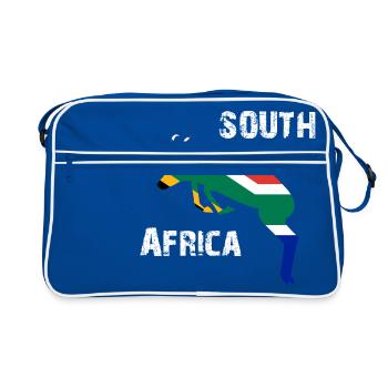 Nation Design South Africa Springbok Wyv - Retro Bag - blue/white - Front