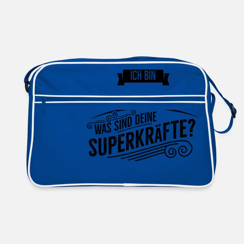 Junior Consultant - Retro Tasche - Blau/Weiß