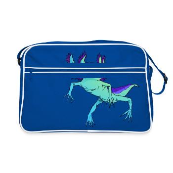 Léon Boulard - Sac Retro - bleu/blanc - Devant