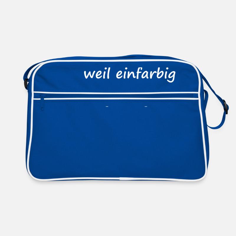 weil einfarbig langweilig wäre / Basic / Lustig Retro Tasche