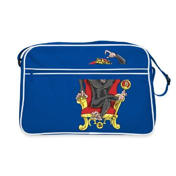 Bitcoin Monkey King - Beta Edition - Retro Bag - blue/white - Front