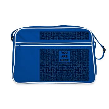 labyrinth - Retro Bag - blue/white - Front