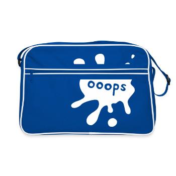 Spot ooops white - Retro Bag - blue/white - Front