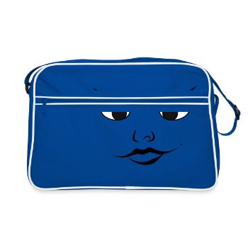 Pretty face - Retro Bag - blue/white - Front