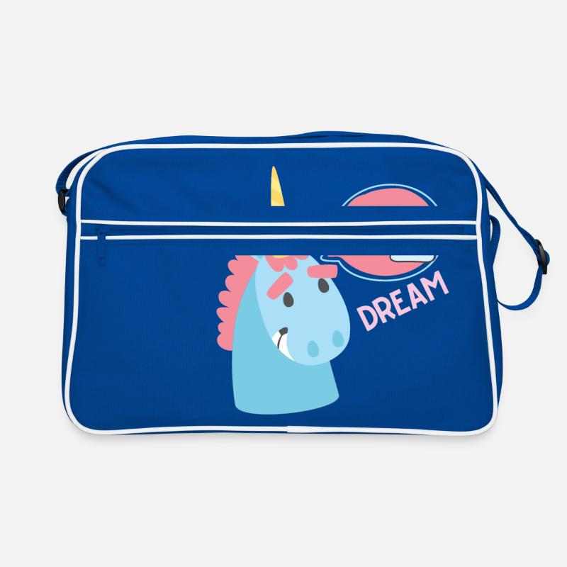 Einhorn Traum Regenbogen Geschenk Lustig Retro Tasche