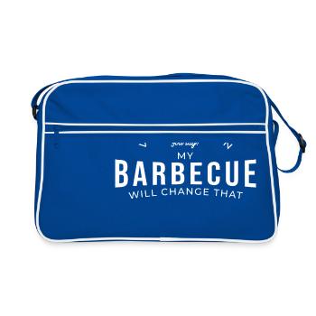 Barbecue barbecue cuisinier barbecue barbecue - Sac Retro - bleu/blanc - Devant