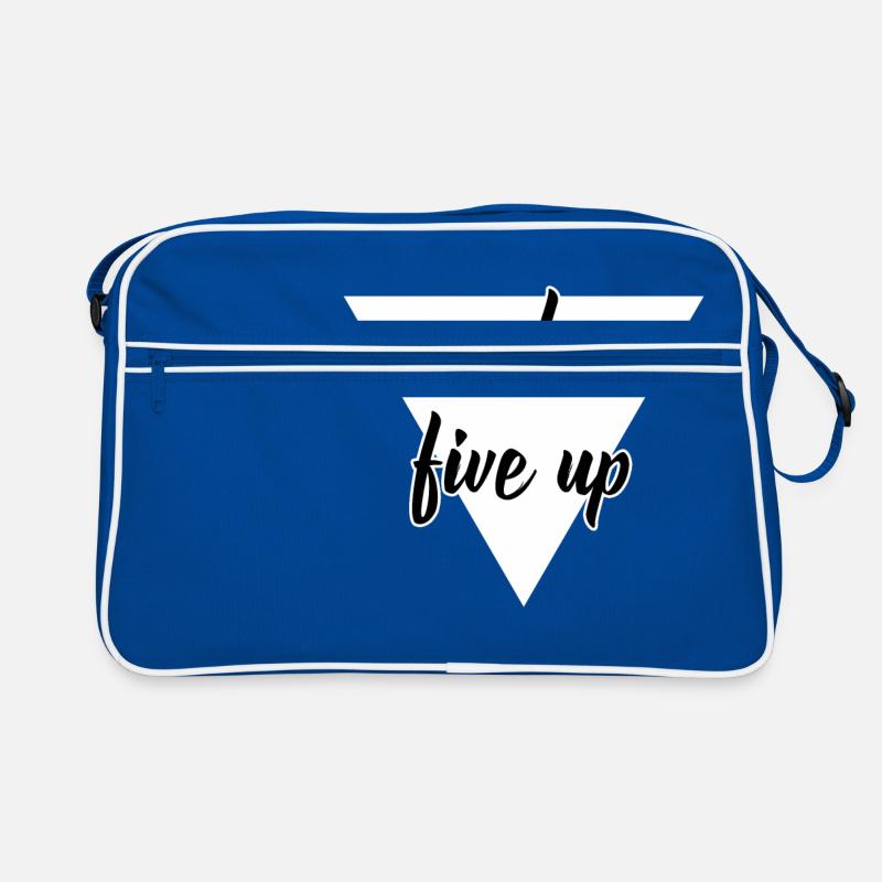 One Down Five Up design white Retro Bag