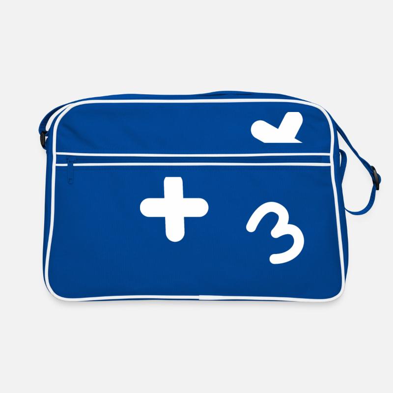 Kiss Emo - Retro Tasche - Blau/Weiß