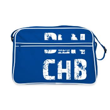 Berlin Charlottenburg Capitale Allemagne Ville - Sac Retro - bleu/blanc - Devant
