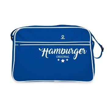 Hamburger - Anker - Retro Bag - blue/white - Front