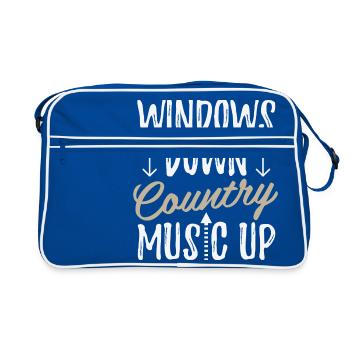 T-shirt de musique - Sac Retro - bleu/blanc - Devant