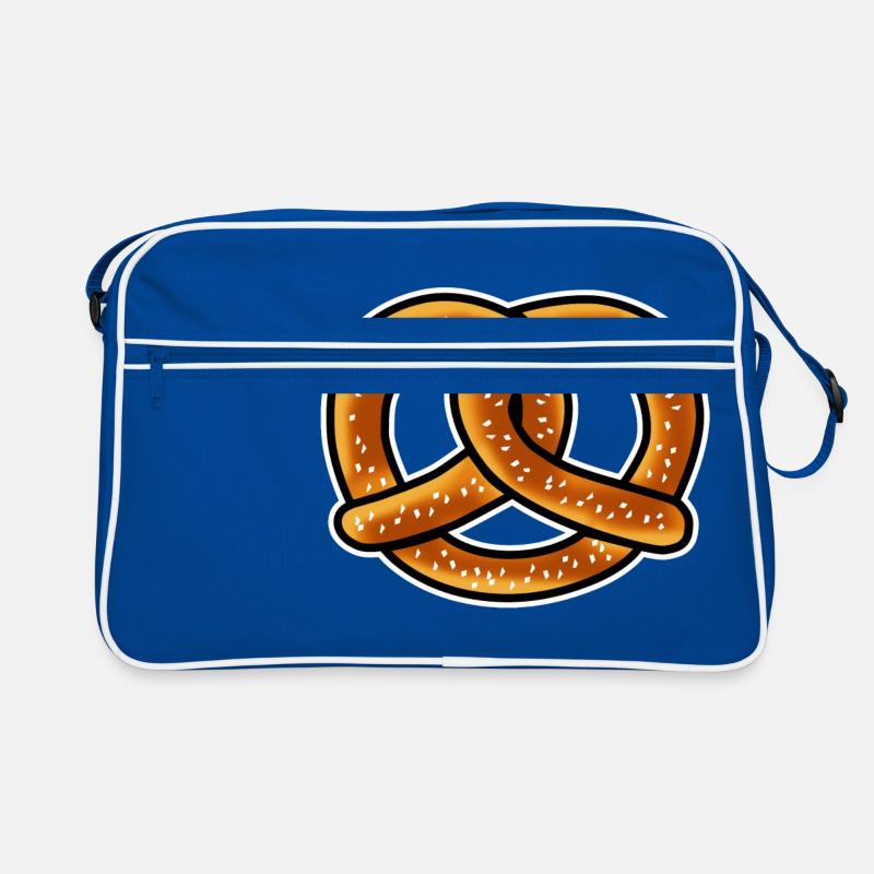 Bretzel Bavière - Sac Retro - bleu/blanc