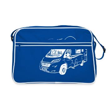 Camper - Retro Bag - blue/white - Front