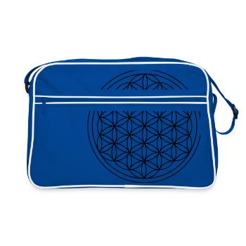 fleur de vie - Sac Retro - bleu/blanc - Devant