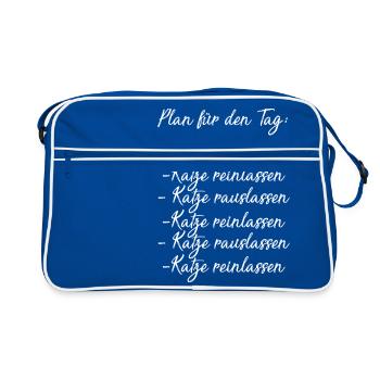 Amis chats - Sac Retro - bleu/blanc - Devant