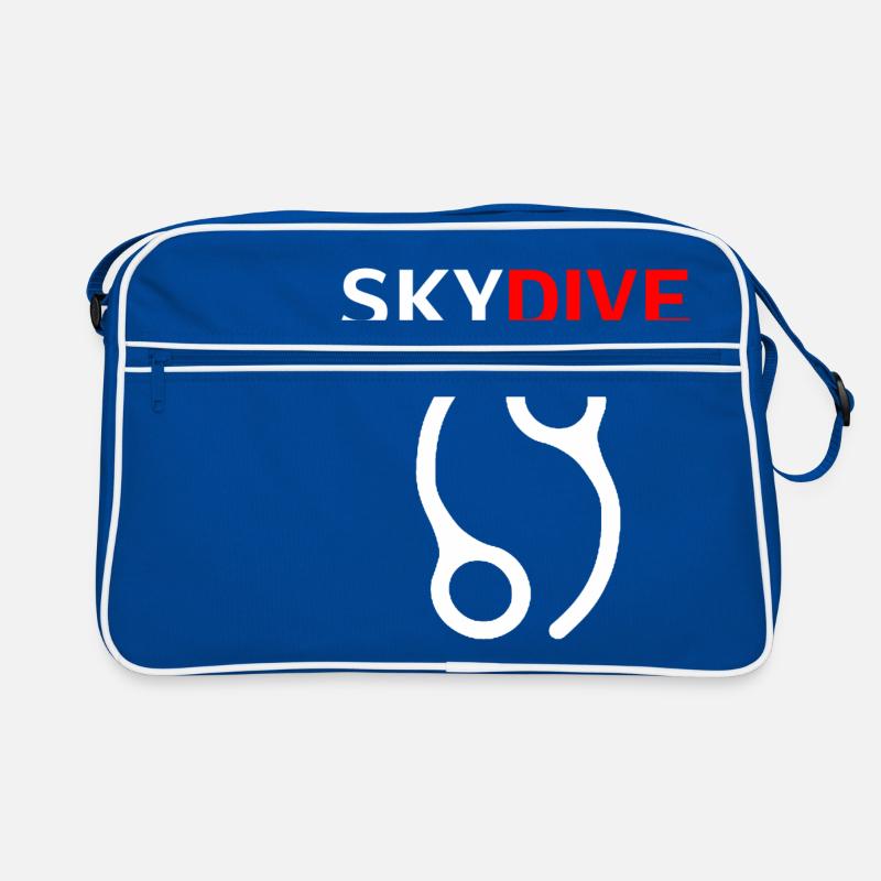 Skydive Pin 69 White Retro Bag