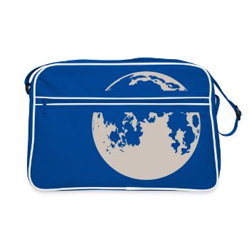 moon - Retro Bag - blue/white - Front