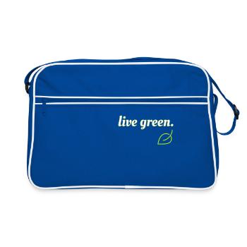 Vert vivant - Sac Retro - bleu/blanc - Devant