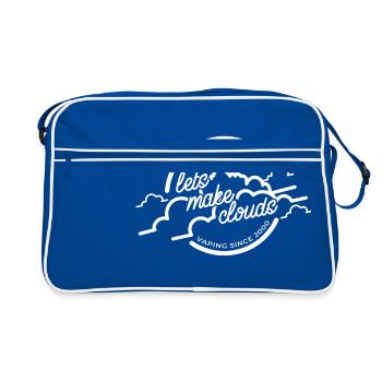 Vapeur, vapeur, e, cigarette, nuage cadeau - Sac Retro - bleu/blanc - Devant