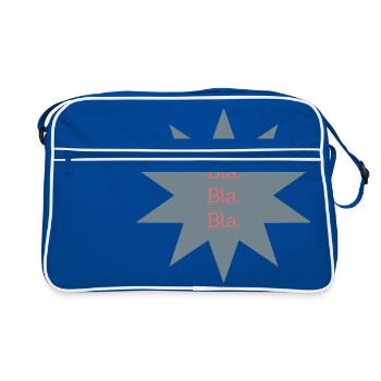 Bla. Bla. Bla. - design étoile - Sac Retro - bleu/blanc - Devant