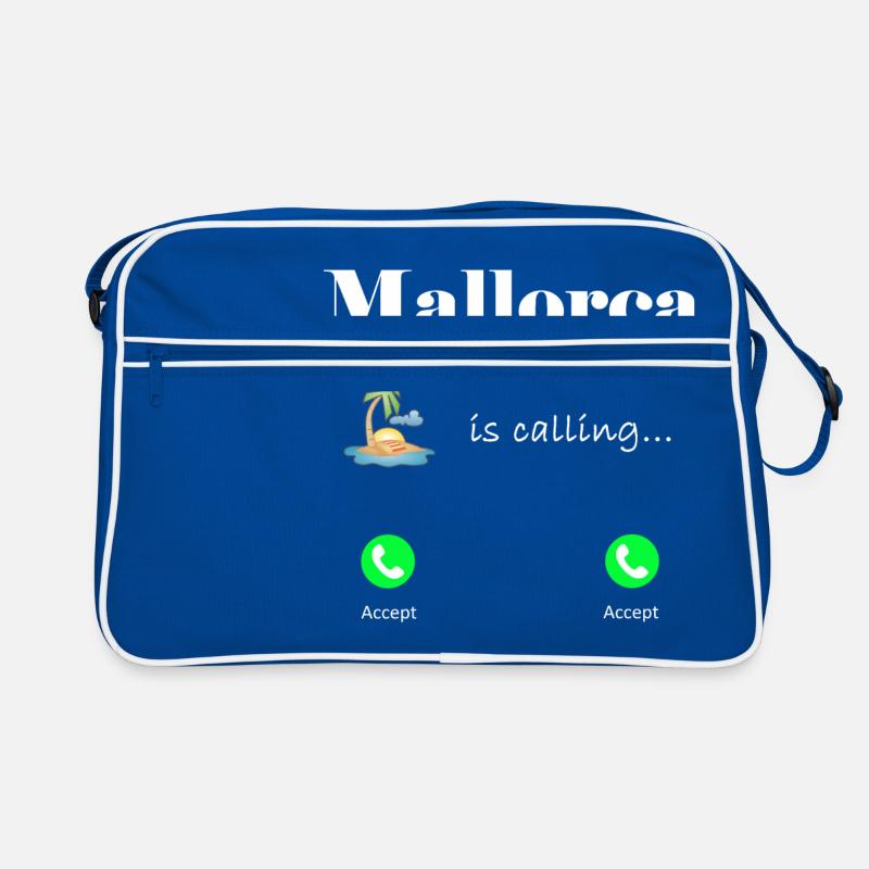 Majorque appelle, drôle de cadeau idée palmier Sac Retro