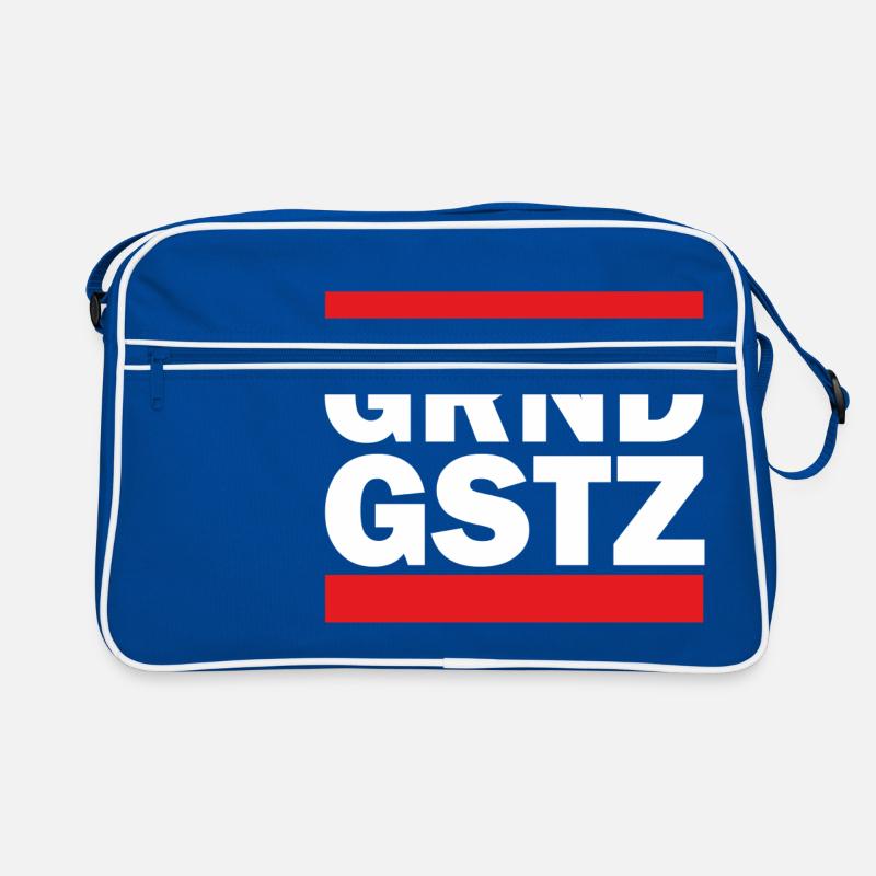 GRND GSTZ - Retro Tasche - Blau/Weiß