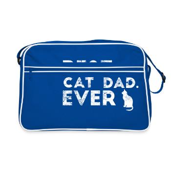 Cats Cat Cat Father Cat owner gift - Retro Bag - blue/white - Front