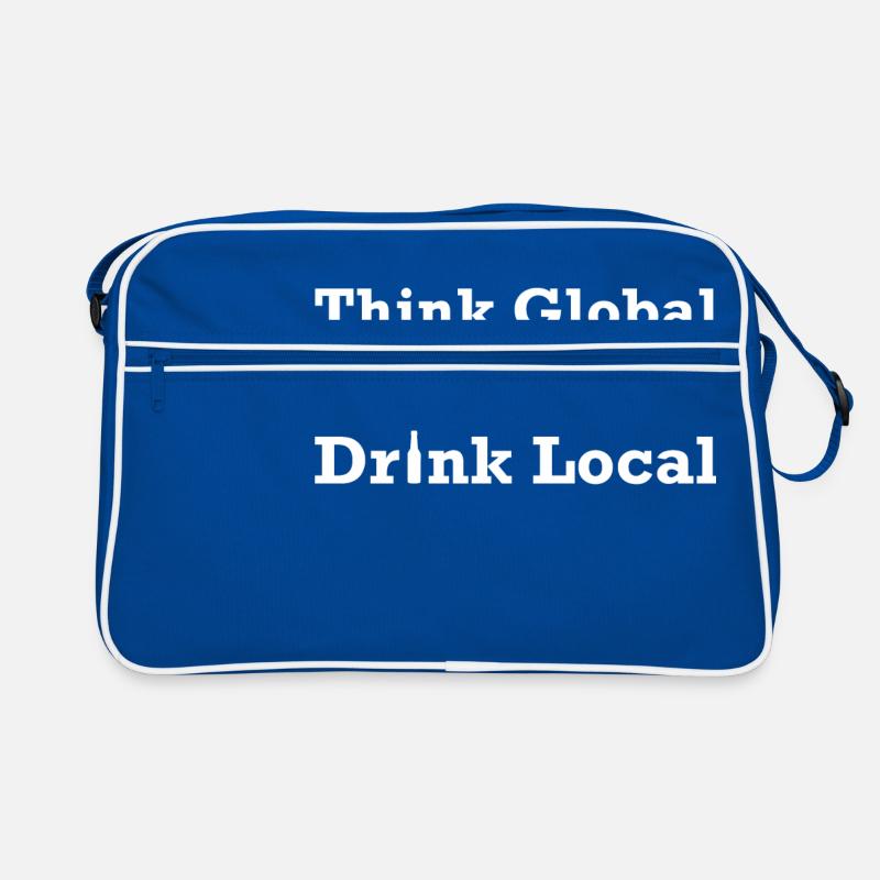 Think Global Drink Local Retro Tasche