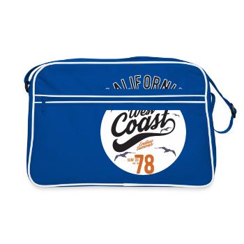 California West Coast Surfing Paradise Summer 78 - Sac Retro - bleu/blanc - Devant