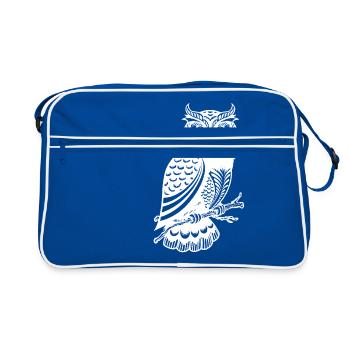 Jolie chouette - Sac Retro - bleu/blanc - Devant