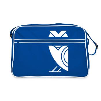 Hibou égyptien - Sac Retro - bleu/blanc - Devant
