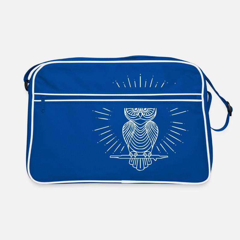 Scheinheilige Eule Retro Tasche