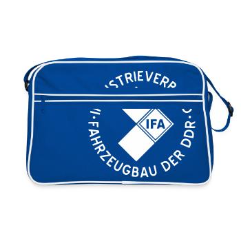 IFA weiss - Retro Tasche - Blau/Weiß - Vorne