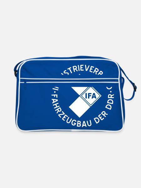 IFA weiss - Retro Tasche - Blau/Weiß - Vorne