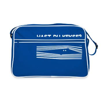Maennchen Do you have biscuits? gift - Retro Bag - blue/white - Front