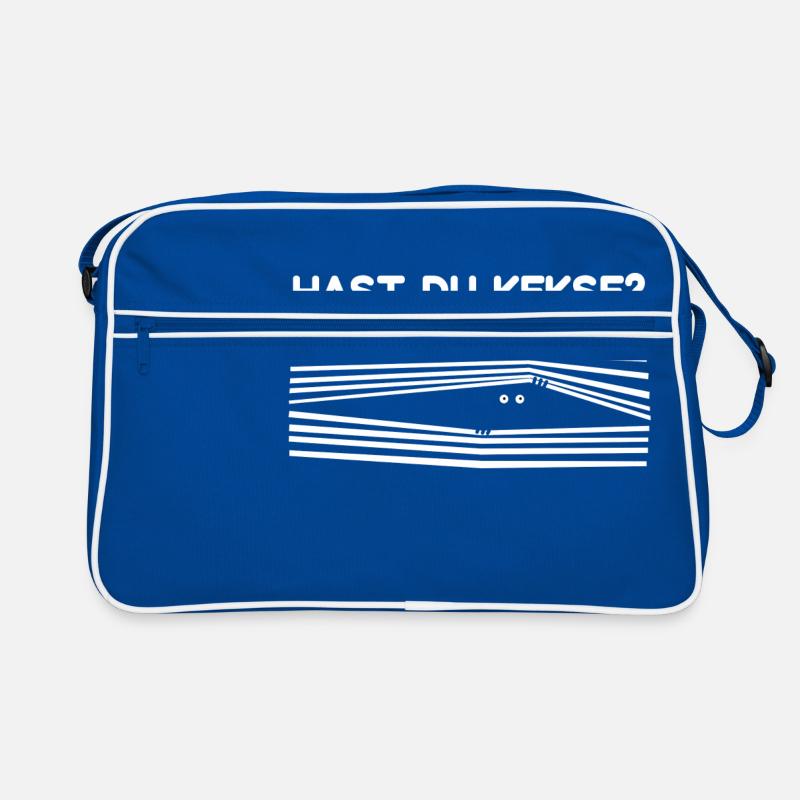 Maennchen Do you have biscuits? gift - Retro Bag - blue/white