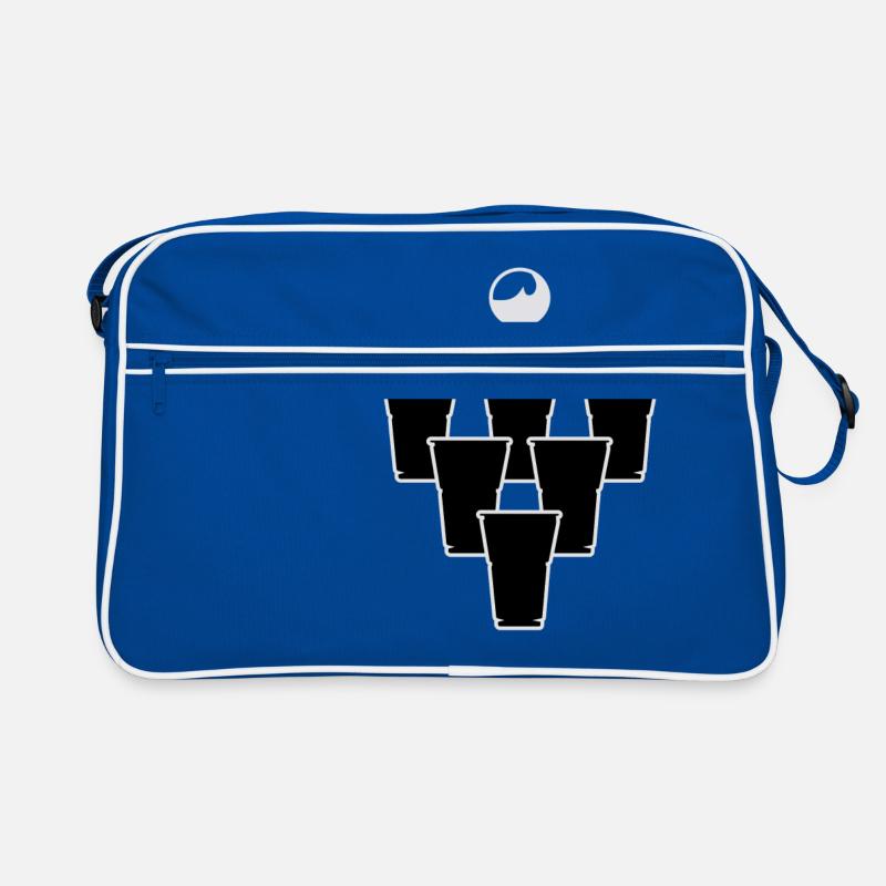 Beerpong Pyramide Retro Tasche