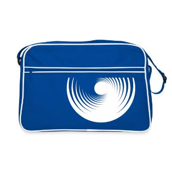 Forme géométrique - Sac Retro - bleu/blanc - Devant